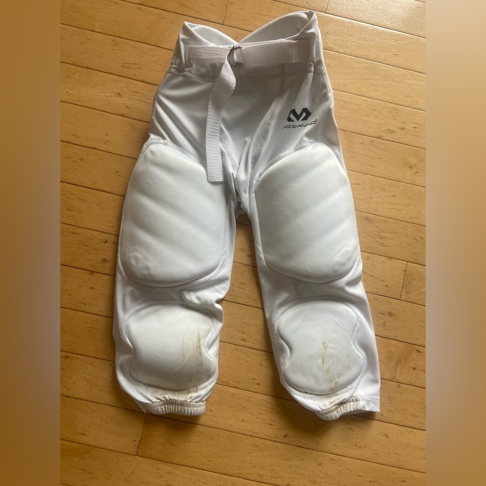 White Boys’ Football Pants: McDavid Size Medium